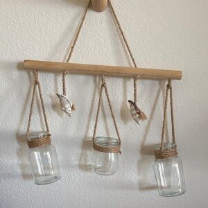 Plant Cuttings Hanging Jars